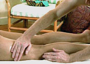 Massage der Waden und Beine
