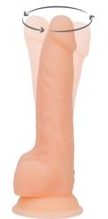 Naked Addiction 8" Rotating & Vibrating Dong (20,3 cm, Ø 4,5 cm) 