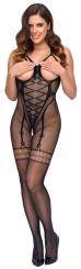 Busenfreier Netz-Catsuit ouvert (S-L) 