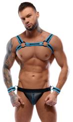Harness und Jock in Neopren-Optik 