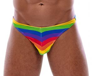 Herren String Regenbogen 