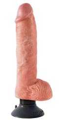 King Cock 10“ Vibrating Cock with Balls (20,5 cm, Ø 5,7 cm) 