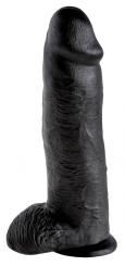 King Cock 12 inch Balls Black (30,5 cm, Ø 7,6 cm) 