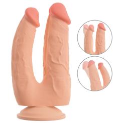 Nature Skin Bendable Double Penetrator 