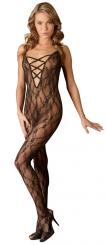 Ouvert Catsuit aus Effekt-Spitze 