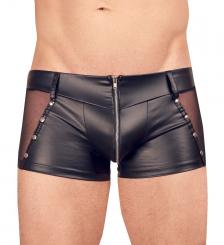 Pants mit Netz-Einsätzen und Nietenverzierung L