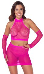 Pinkes Netz-Set (S-L) 
