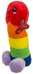 Plüsch-Penis Regenbogen 