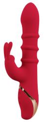 Rabbit Vibrator with 3 Moving Rings 
