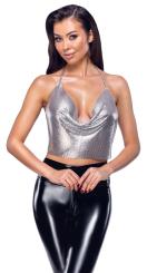 Silbernes Metall-Top 