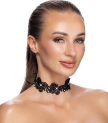Stickerei-Halsband in Spitzenoptik 