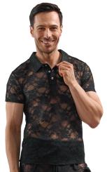 Transparentes Kurzarm-Shirt 