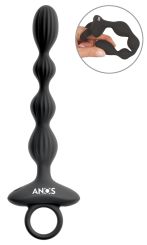 ANOS Flexible Anal Beads with Jumping Vibrations 