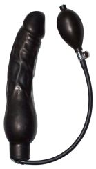 Latex Pump-Dildo (23 cm, Ø 4-10 cm)