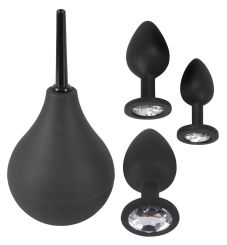 Black Velvets Anal Kit Dusche + 3 Plugs