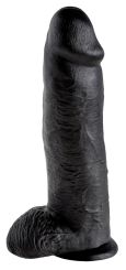 King Cock 12 inch Balls Black (30,5 cm, Ø 7,6 cm)