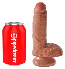 King Cock 7“ Cock with Balls Tan (17,8 cm, Ø 4,6 cm) 