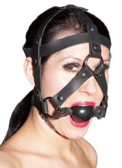 Leder-Kopfgeschirr Knebel