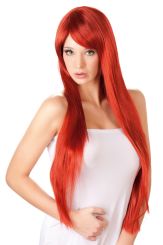 Rote Langhaar-Perücke bei Erotik-Toys.de