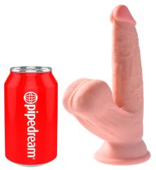 King Cock Plus 3D Triple Density Dildo mit schwingenden Hoden