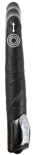 Black Push Thrusting Vibrator (27,7 cm, Ø 4,2 cm) 