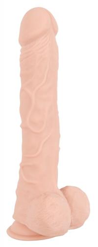 Biegsamer Dildo mit Saugfuß Large (29,5 cm, Ø 5,2 cm) 