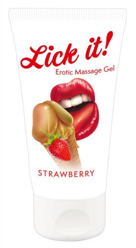 Lick it! Erotic Massage Gel Strawberry 50 ml 