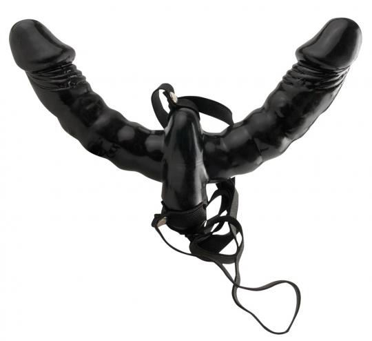 Fetish Fantasy Vibrating Double Delight Strap-On 