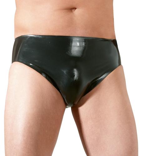 Herren-Latex-Slip mit Analdildo XL