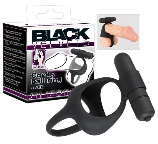 Black Velvets Cock & Ball Ring 