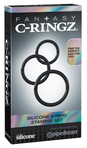 Silicone 3-Ring Stamina Set 