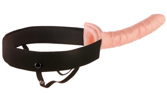 10" Flesh Hollow Strap-on (25 cm, Ø 3,5 cm) 