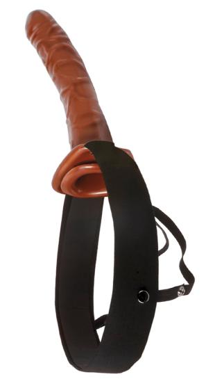 10“ Chocolate Dream Hollow Strap-on 