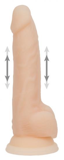 Naked Addiction 9" Thrusting Dong (22,9 cm, Ø 4,5 cm) Vanilla
