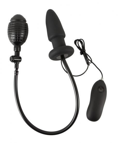 Aufblasbarer Analplug mit Vibration 