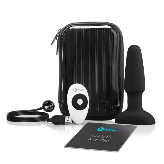 b-Vibe Rimming 2 (15 cm, Ø 2,7 bis 4 cm) Schwarz