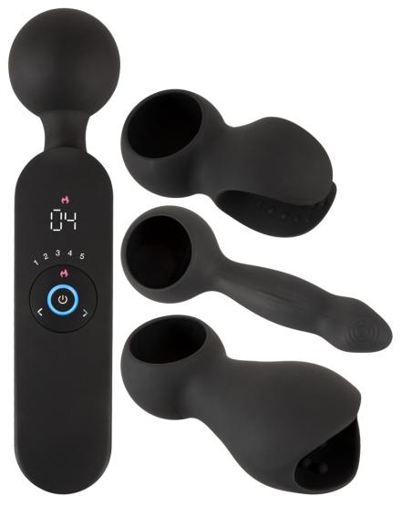Couples Choice Wand Vibrator mit 3 soften Aufsätzen 