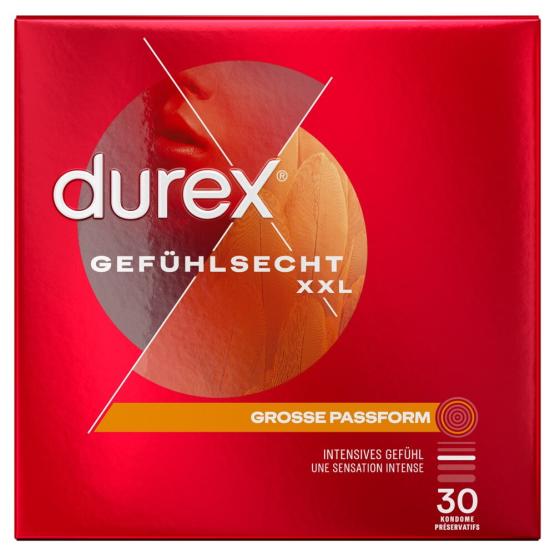 Durex Gefühlsecht XXL 30 Stück
