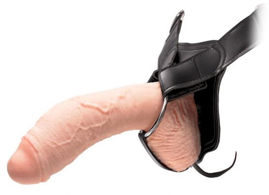 Extreme Hollow Strap-On (26 cm, Ø 7 cm) Hautfarben Hell