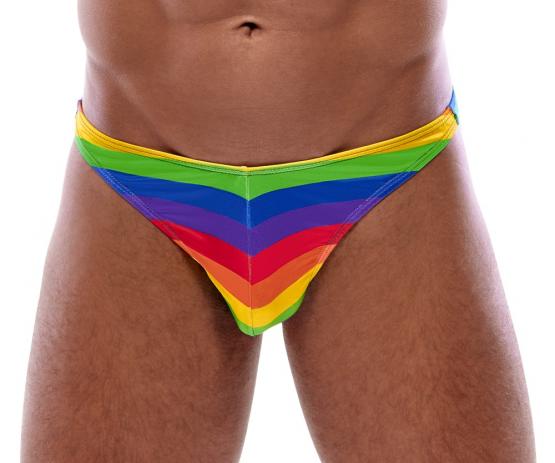 Herren String Regenbogen S