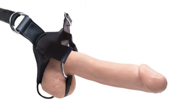 Fetish Fantasy Hollow 12“ Strap-on (30,5 cm, Ø 5,6 cm) Hautfarben Hell