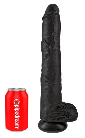 King Cock Riesendildo Schwarz (35,6 cm, Ø 6 cm) 