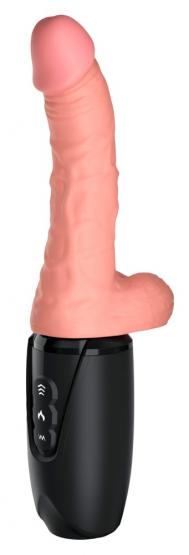 King Cock Plus Stoßvibrator mit Wärmefunktion (27,1 cm, Ø 3,6 cm) 