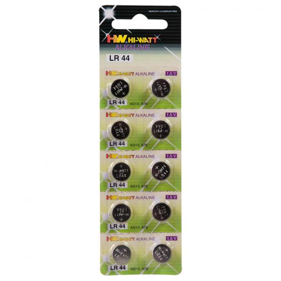 LR44 Knopfzellen-Batterien 10er-Pack 