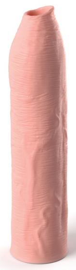 Uncut Silicone Penis Enhancer (17,8 cm lang) Hautfarben Hell