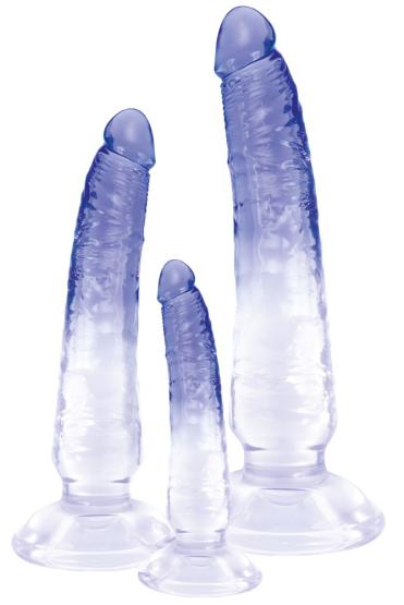 Crystal Clear Anal Training Set Dildo 