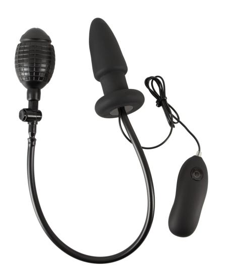 Aufblasbarer Analplug mit Vibration 