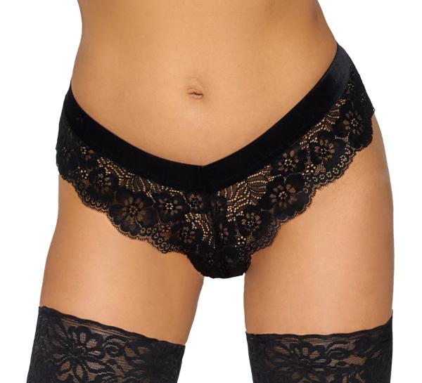 Damen Spitzen-Panties mit stimulierender Kette S