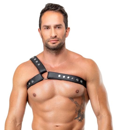 Herren Brustharness aus Leder S-L