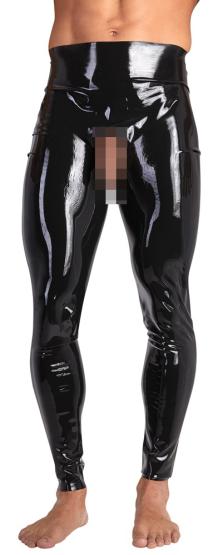 Herren Latex-Leggins S